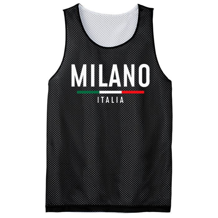 Milano Italia Vintage Milan Italy Girl Retro Souvenir Mesh Reversible Basketball Jersey Tank