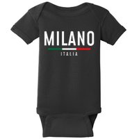 Milano Italia Vintage Milan Italy Girl Retro Souvenir Baby Bodysuit