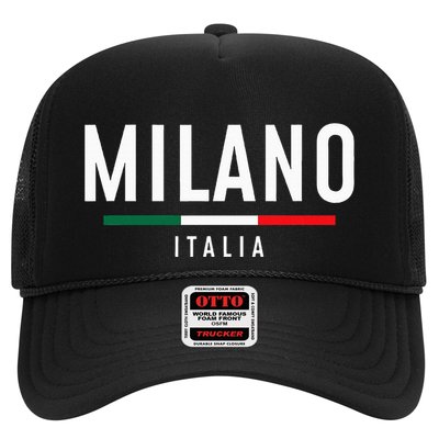 Milano Italia Vintage Milan Italy Girl Retro Souvenir Trucker Hat