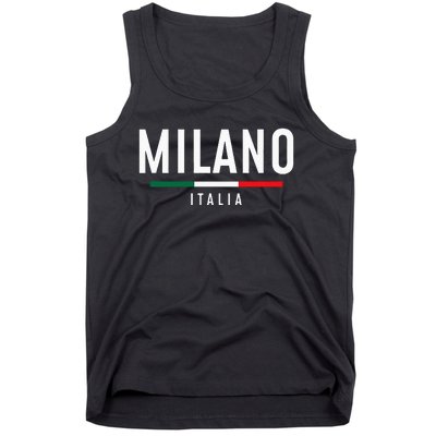 Milano Italia Vintage Milan Italy Girl Retro Souvenir Tank Top