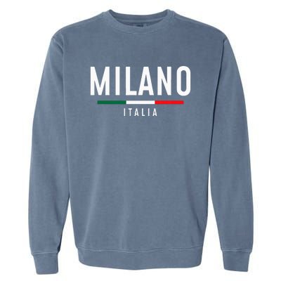 Milano Italia Vintage Milan Italy Girl Retro Souvenir Garment-Dyed Sweatshirt