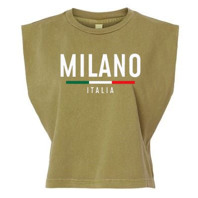 Milano Italia Vintage Milan Italy Girl Retro Souvenir Garment-Dyed Women's Muscle Tee