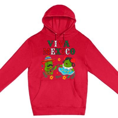 Mexican Independence Viva Mexico Maracas Guitar Premium Pullover Hoodie