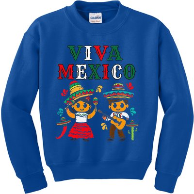 Mexican Independence Viva Mexico Maracas Guitar Kids Sweatshirt