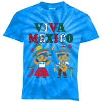 Mexican Independence Viva Mexico Maracas Guitar Kids Tie-Dye T-Shirt