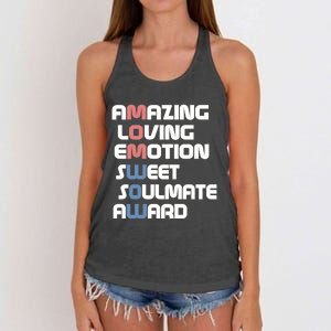 Mom Is Wow Amazing Loving Sweet Mom For Mothers Day Gift Women's Knotted Racerback Tank