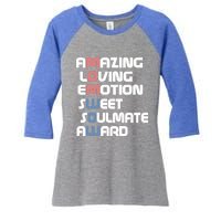 Mom Is Wow Amazing Loving Sweet Mom For Mothers Day Gift Women's Tri-Blend 3/4-Sleeve Raglan Shirt