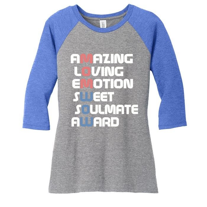 Mom Is Wow Amazing Loving Sweet Mom For Mothers Day Gift Women's Tri-Blend 3/4-Sleeve Raglan Shirt