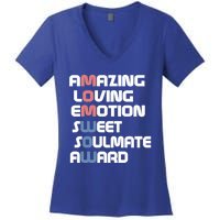 Mom Is Wow Amazing Loving Sweet Mom For Mothers Day Gift Women's V-Neck T-Shirt