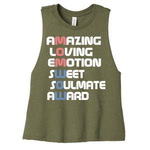 Mom Is Wow Amazing Loving Sweet Mom For Mothers Day Gift Women's Racerback Cropped Tank