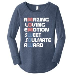 Mom Is Wow Amazing Loving Sweet Mom For Mothers Day Gift Women's Perfect Tri Tunic Long Sleeve Shirt