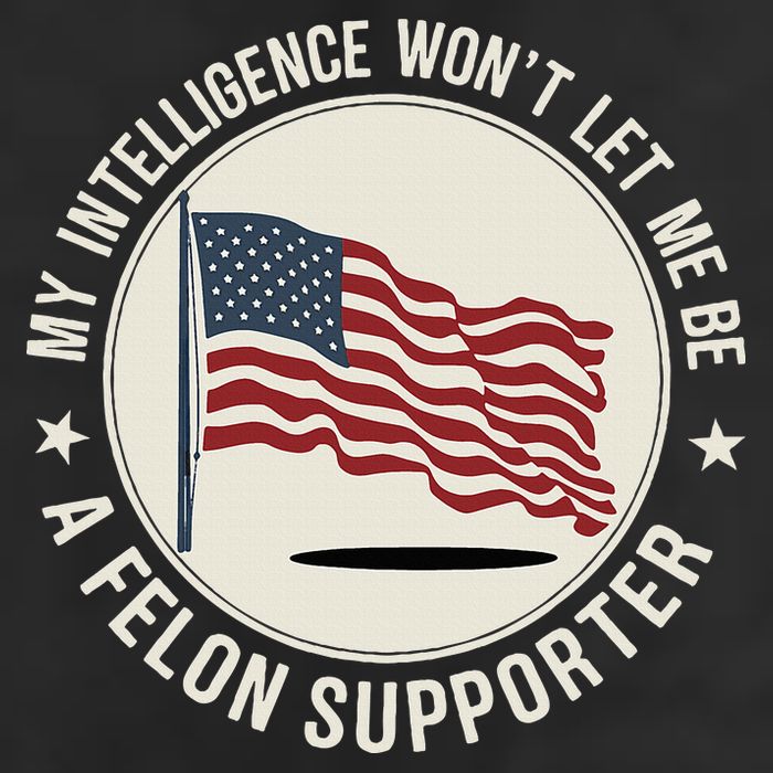 My Intelligence WonT Let Me Be A Felon Supporter Cool Comfort Performance Bucket Hat
