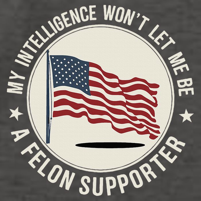 My Intelligence WonT Let Me Be A Felon Supporter Vector Backpack