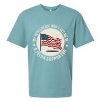 My Intelligence WonT Let Me Be A Felon Supporter Sueded Cloud Jersey T-Shirt