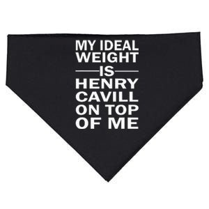 My Ideal Weight Is Henry Cavill On Top Of Me USA-Made Doggie Bandana