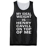 My Ideal Weight Is Henry Cavill On Top Of Me Mesh Reversible Basketball Jersey Tank