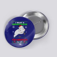 Math I Want A Hippopotenuse For Christmath Ugly Sweater Xmas Gift Button