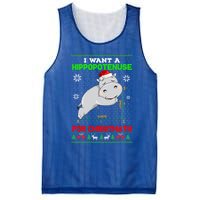 Math I Want A Hippopotenuse For Christmath Ugly Sweater Xmas Gift Mesh Reversible Basketball Jersey Tank