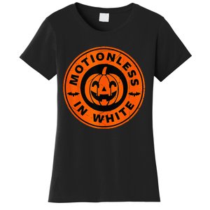 Motionlesses In White Pumpkin Scary Halloween Women's T-Shirt