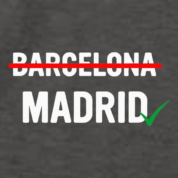 Madrid Is Way Better Than Barcelona In Every Way Vector Backpack