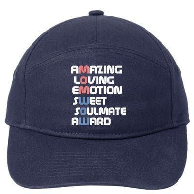 Mom Is Wow Amazing Loving Sweet Mom For Mothers Day Gift 7-Panel Snapback Hat