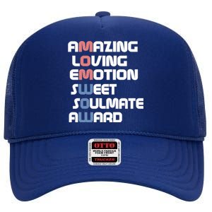 Mom Is Wow Amazing Loving Sweet Mom For Mothers Day Gift High Crown Mesh Back Trucker Hat