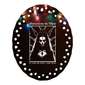 Motionless In White Let Now The Dead Come Alive Ceramic Oval Ornament