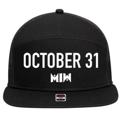 Motionless In White October 31 Forever 7 Panel Mesh Trucker Snapback Hat