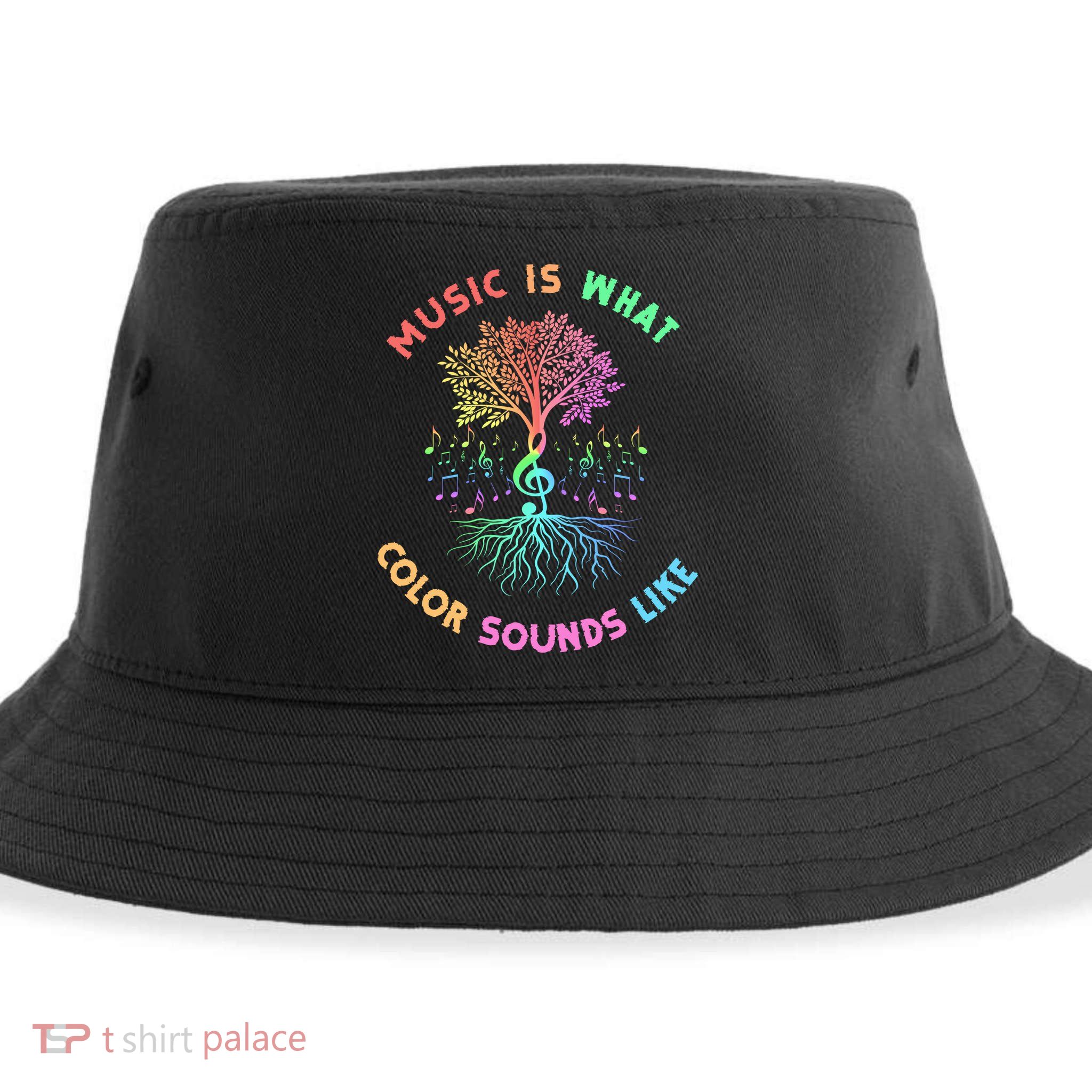 Music Is What Color Sounds Like Sustainable Bucket Hat