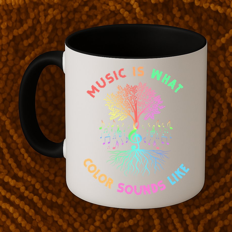 Music Is What Color Sounds Like Mug