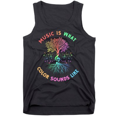 Music Is What Color Sounds Like Tank Top