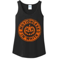 Motionlesses In White Pumpkin Scary Halloween Vintage Ladies Essential Tank