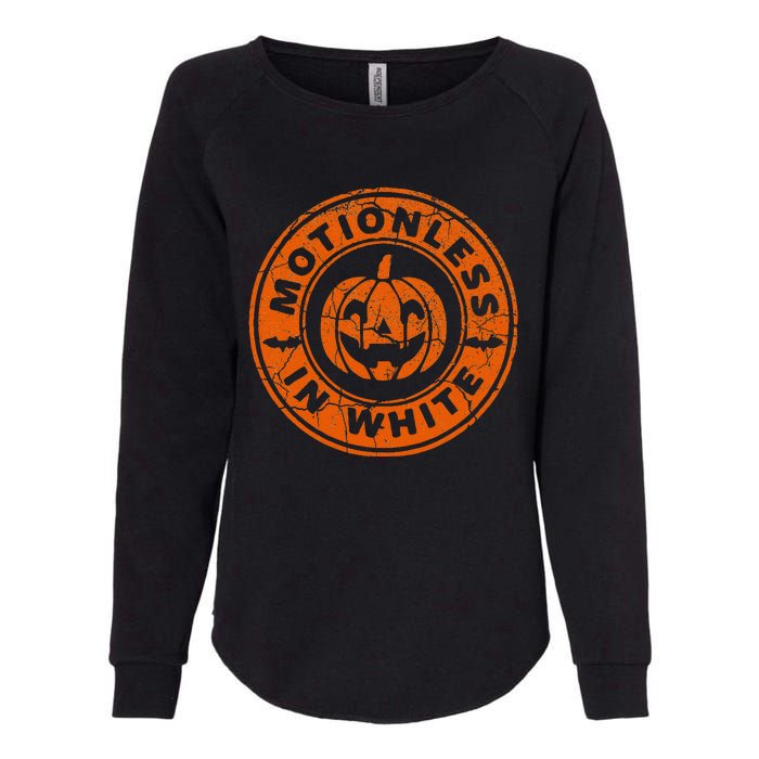 Motionlesses In White Pumpkin Scary Halloween Vintage Womens California Wash Sweatshirt