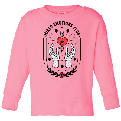 Mixed Emotions Club Toddler Long Sleeve Shirt