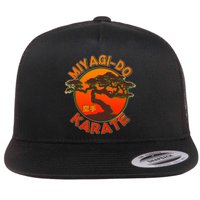 Miyagi-Do Karate Bonsai Tree Logo Flat Bill Trucker Hat