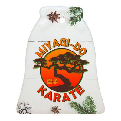 Miyagi-Do Karate Bonsai Tree Logo Ceramic Bell Ornament