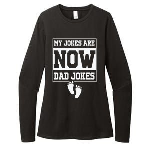 My Jokes Are Now Dad Jokes Funny First Time Dad Womens CVC Long Sleeve Shirt