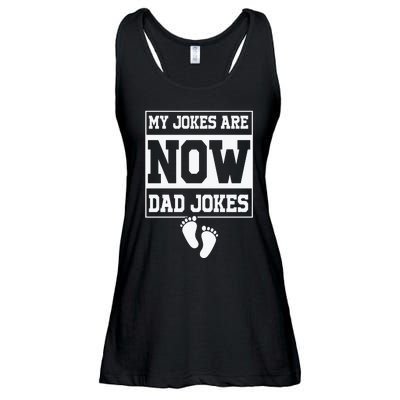 My Jokes Are Now Dad Jokes Funny First Time Dad Ladies Essential Flowy Tank