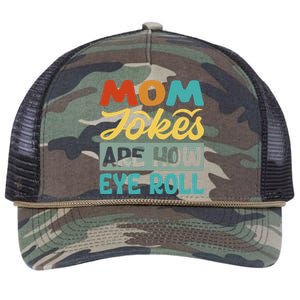 Mom Jokes Are How Eye Roll Retro Rope Trucker Hat Cap