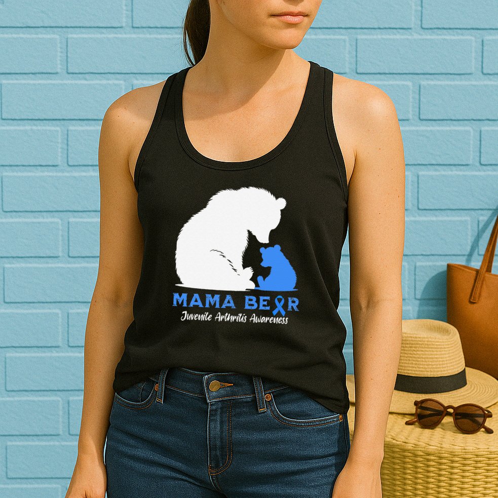 Mama-Bear Juvenile Arthritis Awareness Womens Tank Top