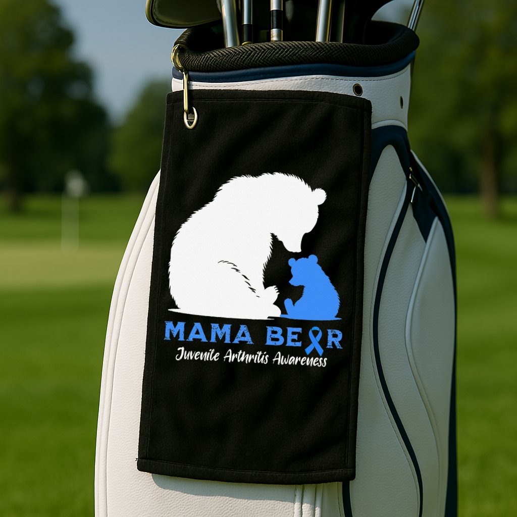 Mama-Bear Juvenile Arthritis Awareness Golf Towel