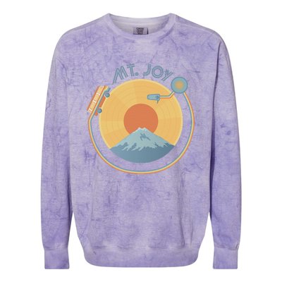 Mt Joy Artof The Record Caamp Lyrics Record Player Colorblast Crewneck Sweatshirt