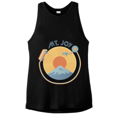 Mt Joy Artof The Record Caamp Lyrics Record Player Ladies PosiCharge Tri-Blend Wicking Tank