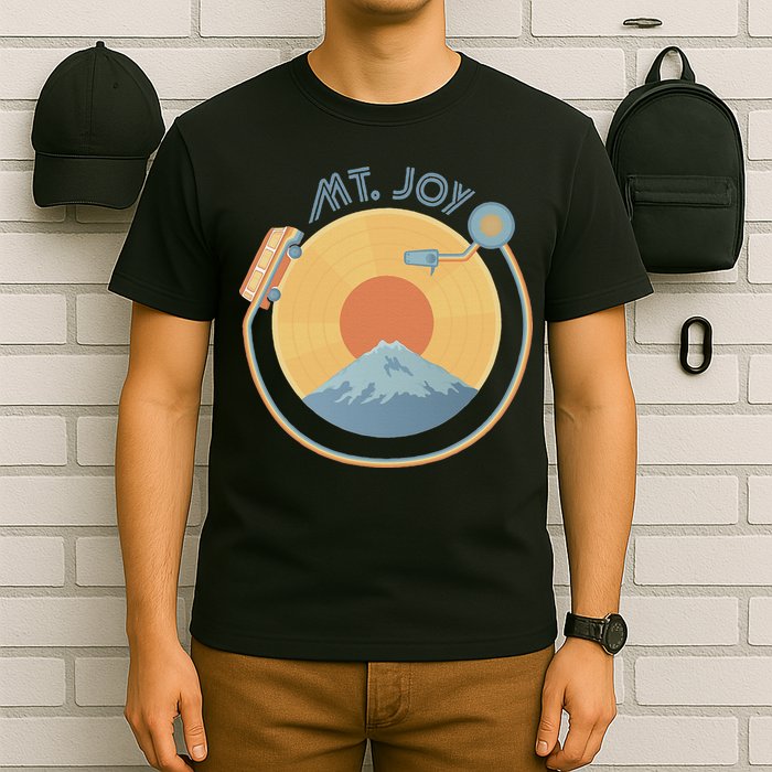 Mt Joy Artof The Record Caamp Lyrics Record Player T-Shirt