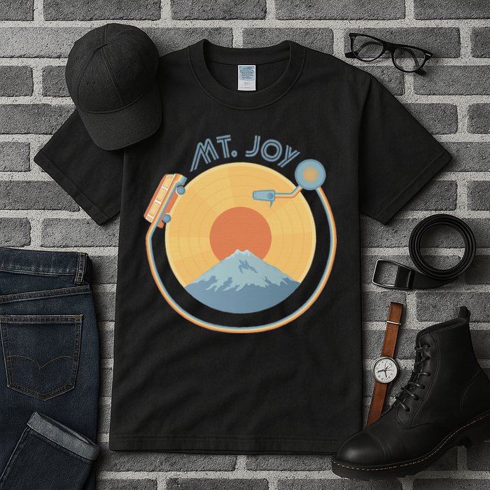Mt Joy Artof The Record Caamp Lyrics Record Player Tall T-Shirt