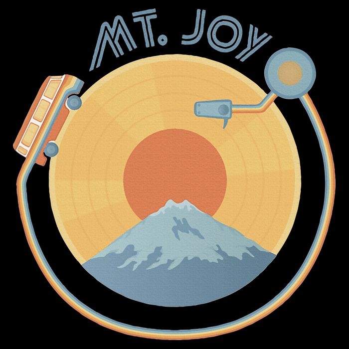 Mt Joy Artof The Record Caamp Lyrics Record Player Womens T-Shirt