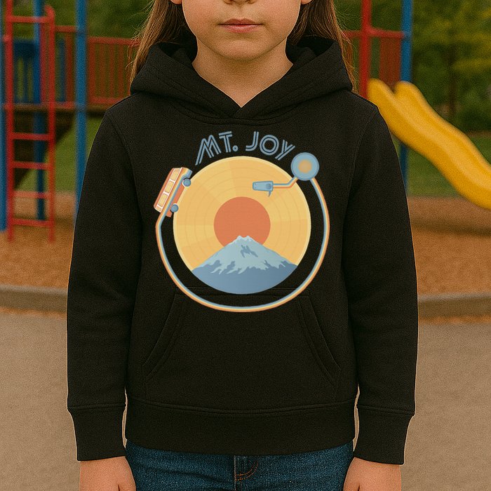 Mt Joy Artof The Record Caamp Lyrics Record Player Kids Hoodie