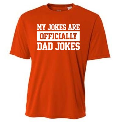 My Jokes Are Ly Dad Jokes Funny Dads Funny Gift Great Gift Cooling Performance Crew T-Shirt