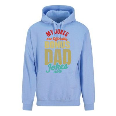 My Jokes Are Ly Bonus Dad Jokes Now Gift Stepfather Meaningful Gift Unisex Surf Hoodie