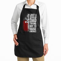 Mens Just A Regular Dad Trying Not To Raise Liberals Apron